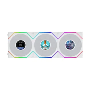 Lian Li UNI FAN TL LCD FLEX 120mm White ARGB 3-Pack Case Fan