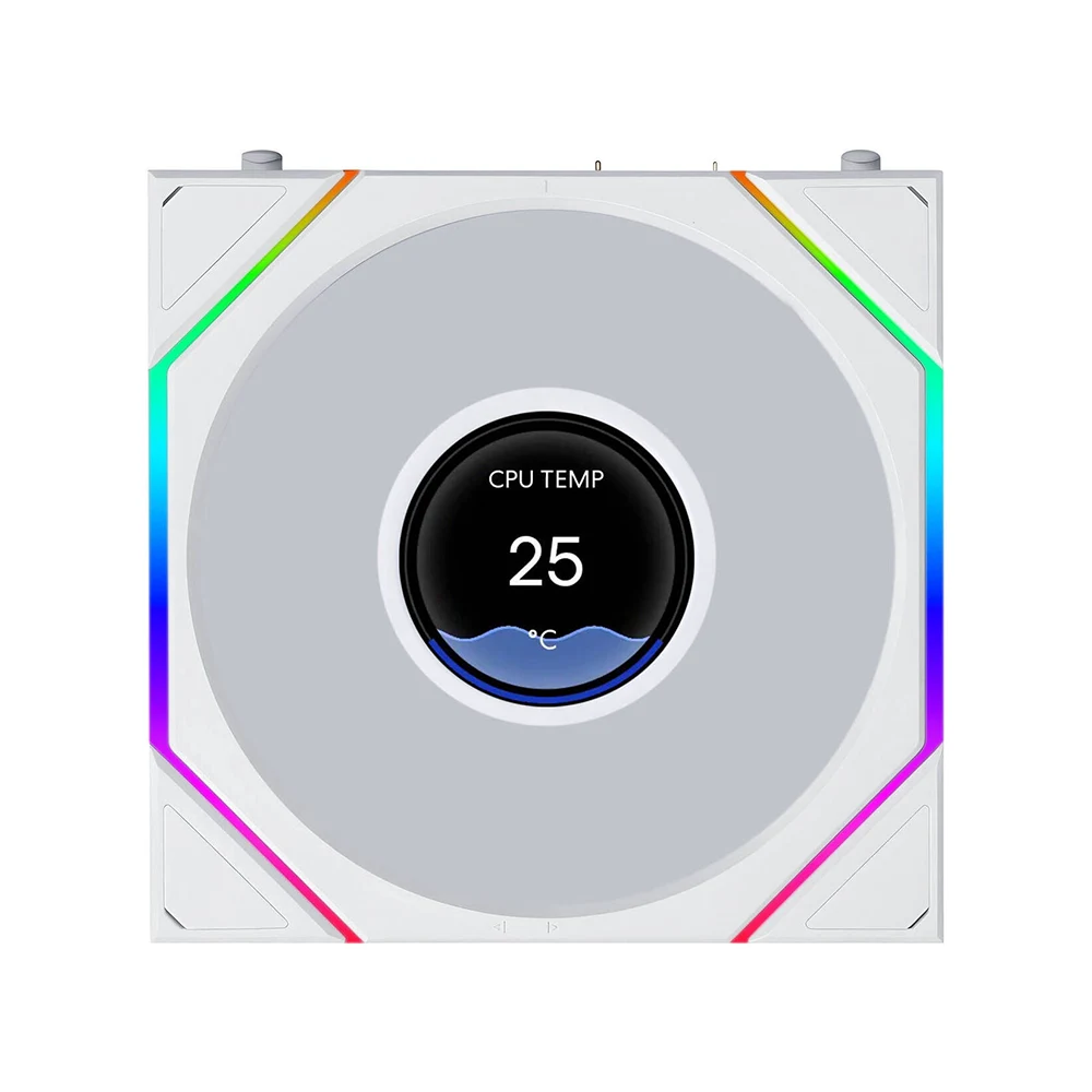 lian-li-uni-fan-tl-lcd-flex-3-pack-cpu-cooler-white 2 lian-li-uni-fan-tl-lcd-flex-3-pack-cpu-cooler-white 2