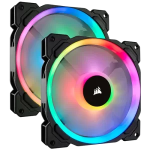 Corsair LL Series LL140 RGB 140mm Dual Light Loop RGB LED PWM Fan Twin Pack