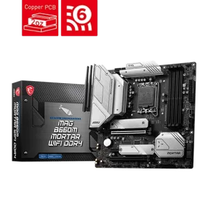 MSI MAG B660M MORTAR DDR4 WIFI Motherboard Close to the Box