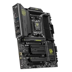 Side view of MAG X870 TOMAHAWK WIFI AXT Motherboard