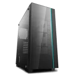 Deepcool MATREXX 55 V3 ADD-RGB WH 3F Mid-Tower ATX PC Case Black side view
