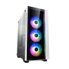 Deepcool MATREXX 55 V3 ADD-RGB WH 3F Mid-Tower ATX PC Case White Front View