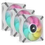 CORSAIR ML120 RGB ELITE, 120mm Magnetic Levitation RGB Fan — White