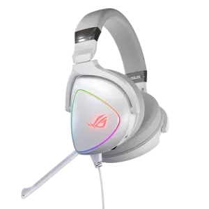 ROG Delta White Edition Headset with rgb lighting