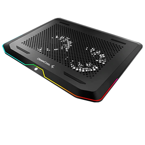 DeepCool N80 RGB Gaming Notebook Cooler with two 55mm Fans