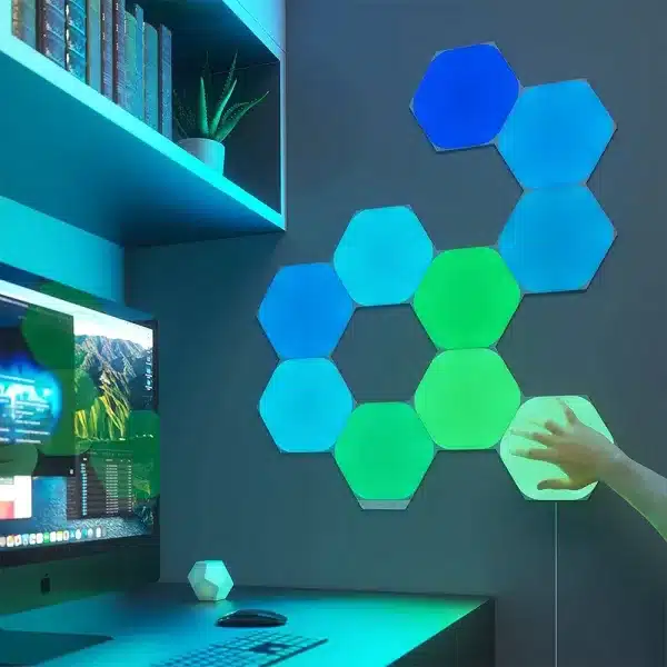 nanoleaf-shapes-hexagon-light-panel-starter-kit-9-pack 2