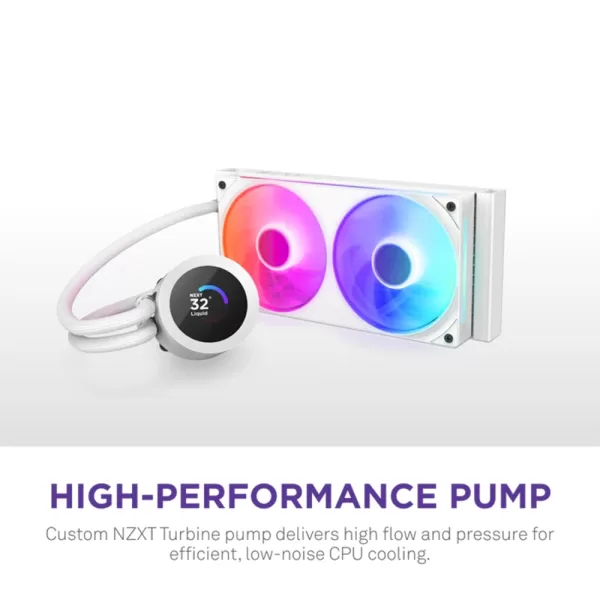 next-kraken-plus-240-rgb-liquid-cooler-white 2
