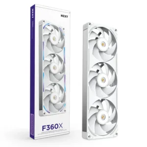 NZXT F360X RGB 360mm Performance Single-Frame Cooler Fan White