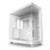 NZXT H6 Flow White Compact Dual-Chamber Mid-Tower Airflow PC Case
