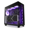 NZXT H6 Flow RGB Black Fans Compact Dual-Chamber Mid-Tower Airflow PC Case