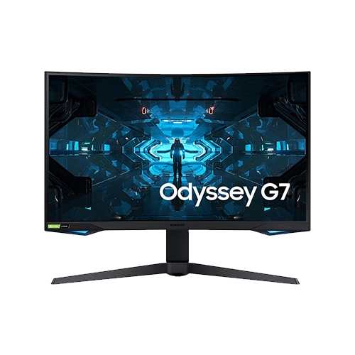 Samsung Odyssey G7 27 inch G75 1000R Curved Gaming Monitor front view