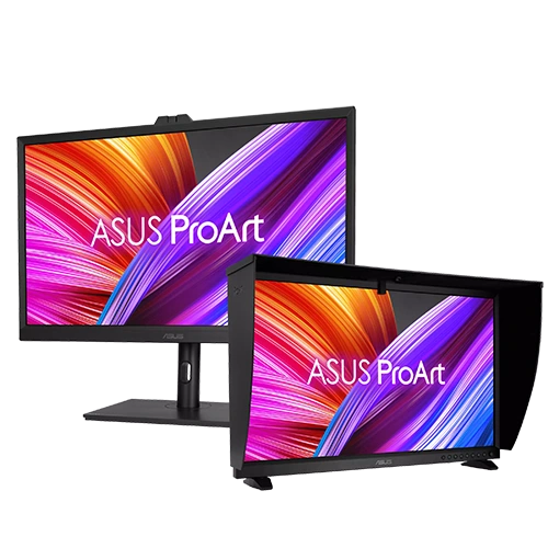 Front and side Display with ergonomic stand for ASUS ProArt Display OLED PA32DC Professional Monitor