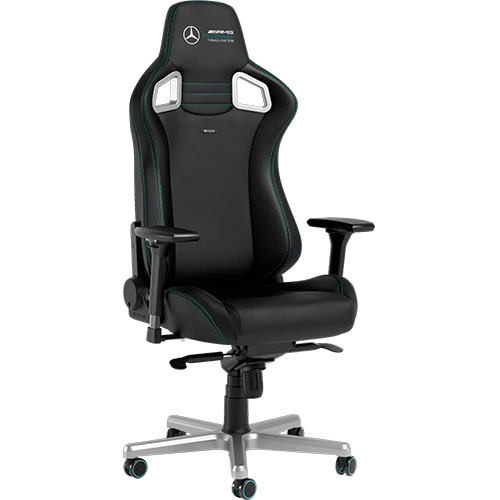 Noblechairs Epic Mercedes-AMG Petronas F1 Team Edition Gaming Chair, 4D Armrests, Tilting Function, Hydraulic Gas Lift