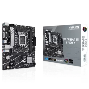 ASUS Prime B760M-K DDR5 Desktop Motherboard Close to the box