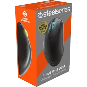 SteelSeries Prime Wireless Esports Gaming Mouse, Quantum 2.0 Wireless, SteelSeries TrueMove Air Sensor, 40G Acceleration, 1 RGB Zone Illumination