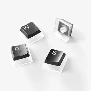 SteelSeries PRISMCAPS Universal Double Shot PBT Keycaps Black