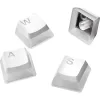 SteelSeries PrismCAPS Universal Double Shot PBT Keycaps White, Durable PBT Thermoplastic, Extreme Durability, US Layout