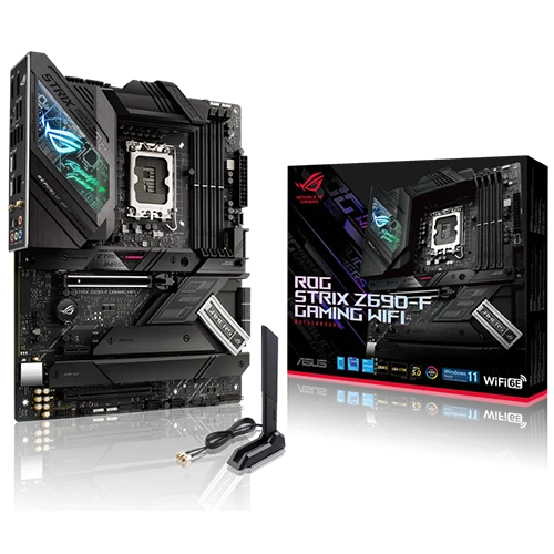 ROG STRIX Z690-F Gaming WiFi Motherboard Close to the BOx