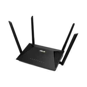 Asus RT-AX53U AX1800 Dual Band WiFi 6 Router wit left and right side antenas