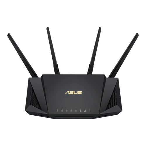 ASUS RT-AX58U Dual Band WiFi Router front view