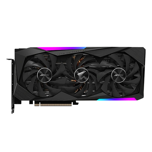 The key feature of the AORUS GeForce RTX 3070 MASTER is the Max-Covered cooling, which includes three 100mm unique blade stack fans with a wind claw design and alternate spinning.