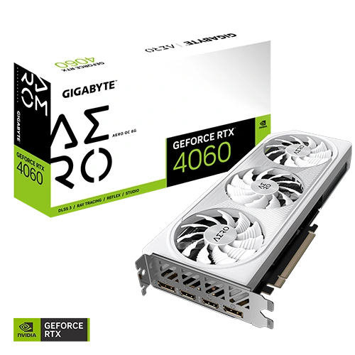 Gigabyte GeForce RTX 4060 AERO OC 8G GDDR6 Graphics Card