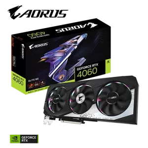 GIGABYTE AORUS GeForce RTX 4060 ELITE 8G GDDR6 Graphics Card