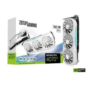 ZOTAC GeForce RTX 4070 Ti Trinity OC White Edition 12GB GDDR6X Graphics Card