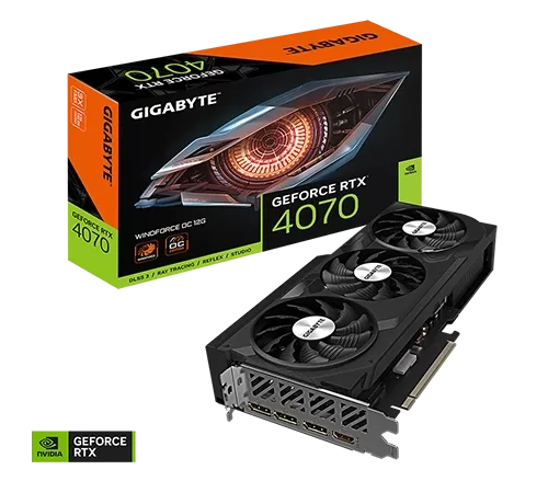 Gigabyte GeForce RTX 4070 WINDFORCE OC 12G Graphics Card