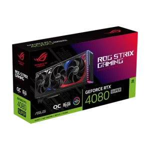 Asus Rog GeForce RTX 4080 SUPER 16GB GDDR6X OC Edition Graphics Card, 256-bit Memory Interface, 10240 CUDA Core, 2670 MHz OC mode, OpenGL 4.6