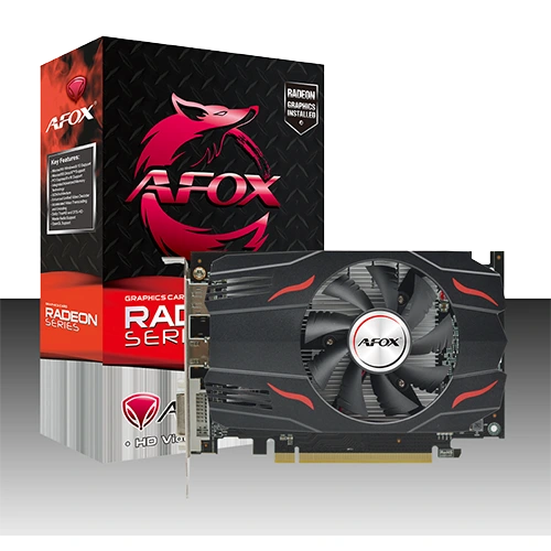AFOX Radeon RX550 Graphics Card close to the box view