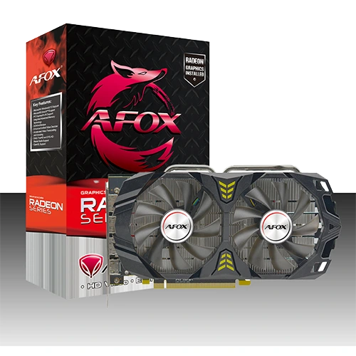AFOX Radeon RX580 2048SP 8GB Graphics Card close to the box view