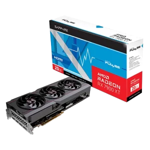 Sapphire Pulse AMD Radeon RX 7900 XT 20G Graphics Card, 2450 MHz Boost Clock, 20GB/320 bit DDR6. 20 Gbps Effective Memory, 84 Ray Accelerator