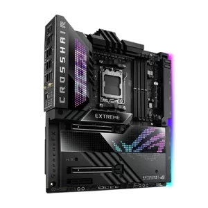 ROG Crosshair X670E Extreme EATX Gaming Motherborad for computer side view