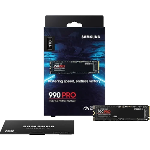 990 PRO SSD 1TB close to the box