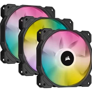 CORSAIR iCUE SP120 RGB ELITE PWM Triple Fan Kit — Black