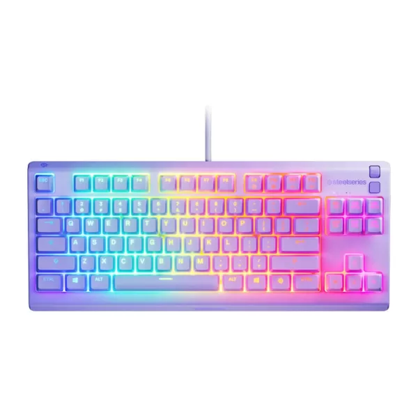steelseries-apex-3-tkl-wired-membrane-gaming-keyboard-lavender 1
