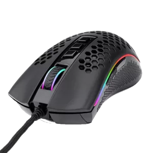 Redragon M988 Storm Elite Lightweight RGB Gaming Mouse, 50G Acceleration, 3200 DPI, 8 Backlight modes, 125/250/500/1000HZ Polling rate