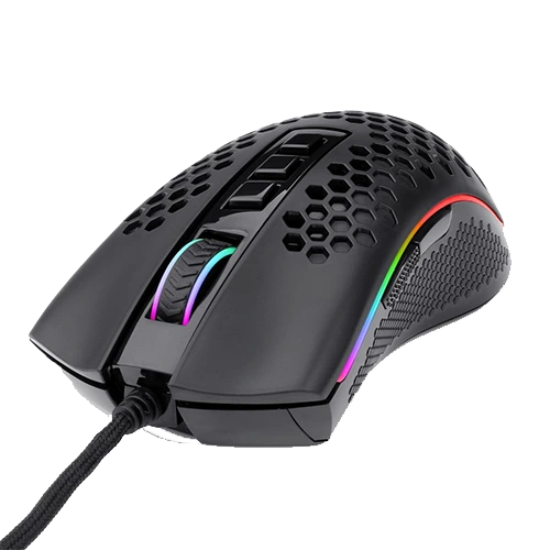 Redragon M988 Storm Elite Lightweight RGB Gaming Mouse, 50G Acceleration, 3200 DPI, 8 Backlight modes, 125/250/500/1000HZ Polling rate