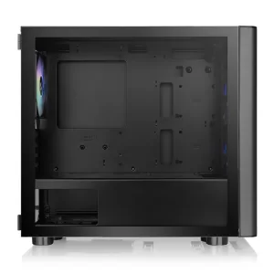 thermaltake-v150-tempered-glass-argb-breeze-micro-chassis-pc-case-black 2
