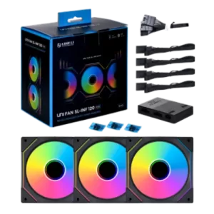 Lian Li SL-Infinity 120 RGB UNI Fan Cooler Tripple with box cables and RGB Controller