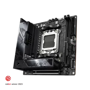 ROG STRIX X670E-I Gaming WIFI diminutive mini-ITX Motherboard side view