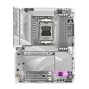 X870 Aorus Elite Wifi7 Ice ATX Motherboard Front view