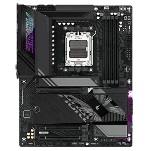 Front View of X870E-AORUS-ELITE-WIFI7 DDR5 Motherboard