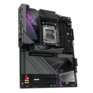 Side View for X870E AORUS MASTER AM5 Motherboard