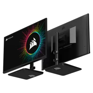 XENEON ​32UHD144-A 32-Inch monitor front and back view