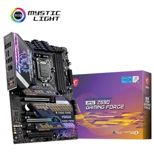 MSI MPG Z590 Gaming Force High-Performance Motherboard With Box View