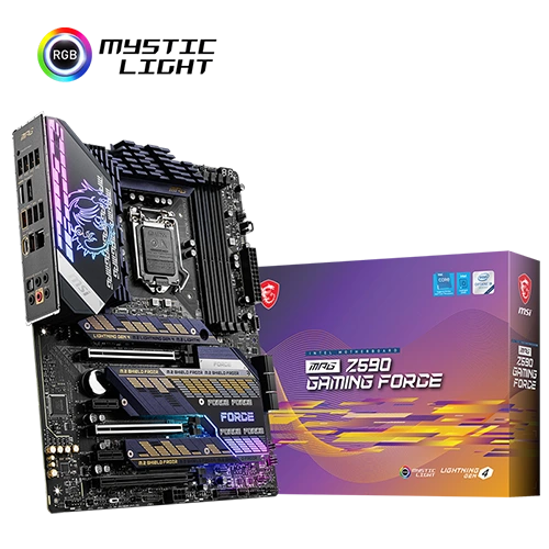 MSI MPG Z590 Gaming Force High-Performance Motherboard With Box View