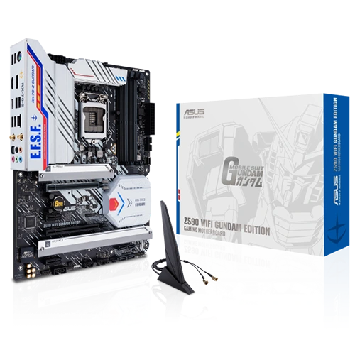 Asus Z590 Wifi Gundam Edition ATX gaming motherboard with Wifi Anteena and Box